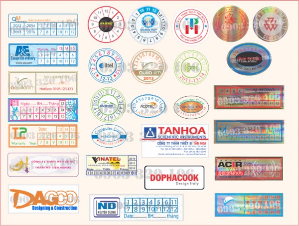 xưởng in tem bảo hành