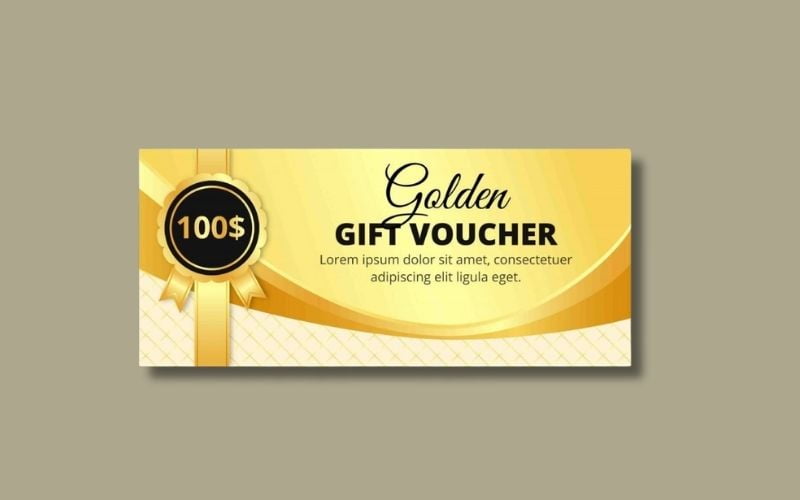 Các kích thước voucher chuẩn