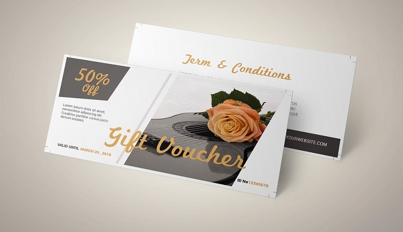kích thước voucher đặc biệt