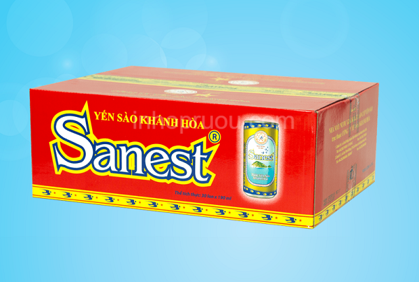 Mẫu hộp yến sào dạng đóng chai